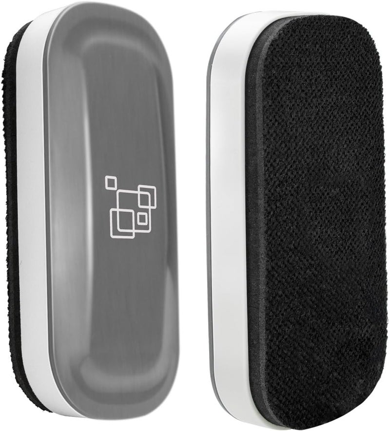 maxtek Dry Erase Eraser, Magnetic White Board Erasers - 2 Pack, Glass Whiteboard Eraser for Office and School Supplies (Gray) - Image 1